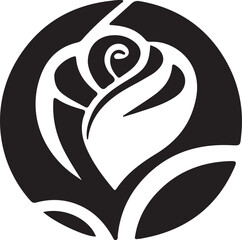 rose logo icon vector