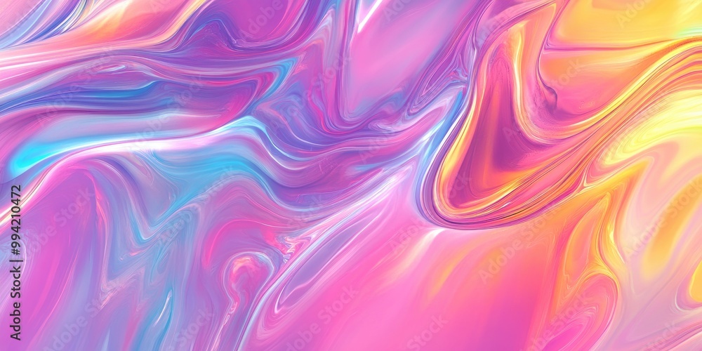 Poster abstract wavy liquid background featuring a digitally painted texture ideal for web design templates