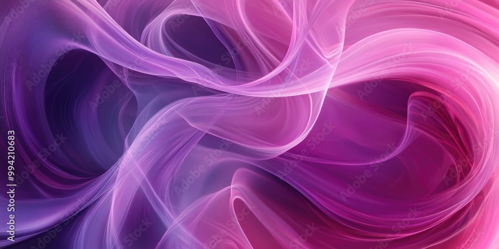 Poster abstract pink and purple swirls and loops form a dynamic and vibrant movement background