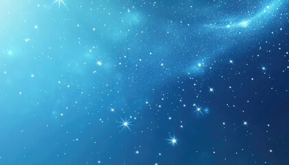 Light blue 2D cartoon template featuring sparkling cosmic stars Vibrant abstract illustration perfect for advertisements posters and banners