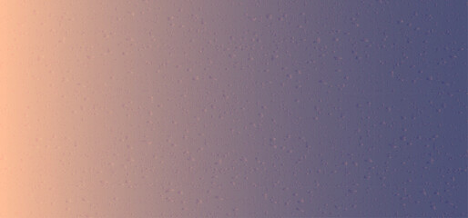 Colored gradient background, peach fuzz and future dusk colors bg. Grainy texture, drop pattern. Trendy palette 2024-2025 years. Vector illustration