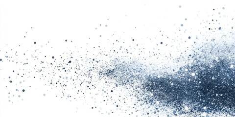 Obraz premium Abstract particle effect for an elegant greeting card Features a sparkling texture with snow and stars against a white backdrop