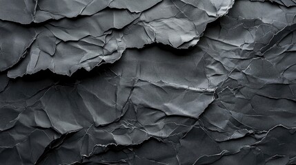 Fototapeta premium Texture of folded black toner paper with poster overlay