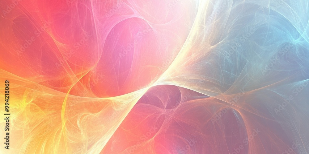 Aufkleber abstract fractal backdrop with a soft blurred appearance