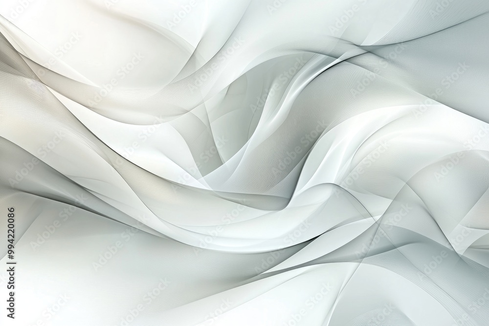 Poster elegant and contemporary abstract digital graphic design background in soft shades of gray and white