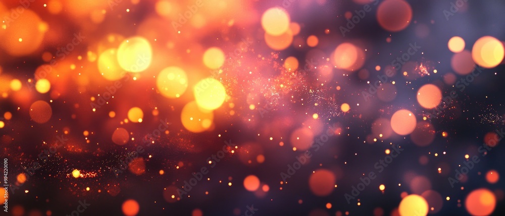 Aufkleber abstract background featuring an explosion of bokeh lights