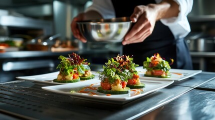The Chef Preparing Culinary Art