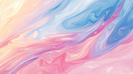 Obraz premium Soft pastel abstract backdrop for design purposes 2D cartoon style artwork