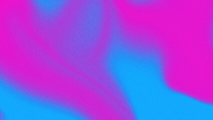 A grainy gradient background in neon pink and blue creates an abstract texture effect, perfect for poster design.