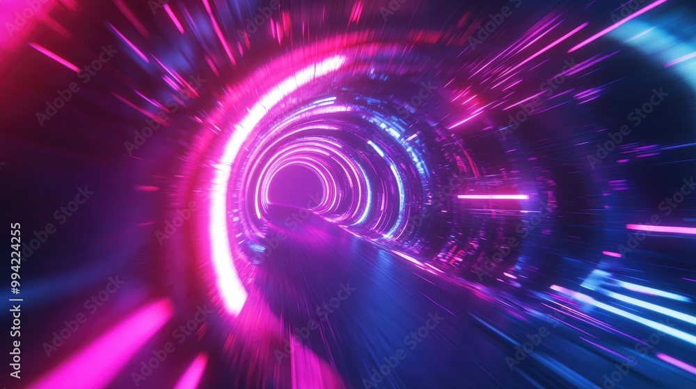 Poster fantasy photography concept with an abstract backdrop dynamic rays of light in motion create a conce