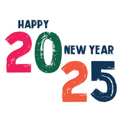 Happy new year 2025 banner black and golden vector luxury text 2025 happy new year.