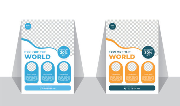 Travel and tour flyer template