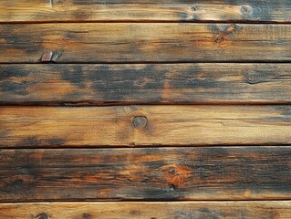 Obraz premium The rustic wooden plank texture is aged and weathered with a natural patina, providing a vintage aesthetic as a background for the scene.