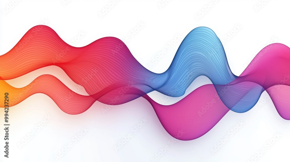 Poster an elegant gradient liquid color background with geometric elements in textured forms decorated with