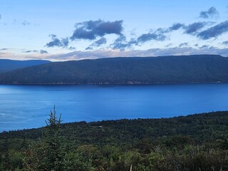 Naklejka premium lake and mountains in Sydney Nova Scotia