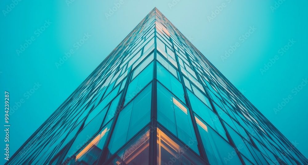 Poster the abstract design of a modern minimal building. 3d rendering of the abstract design of a modern mi