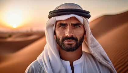 Beduine in der W&uuml;ste