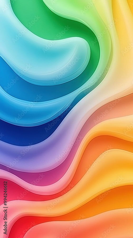 Poster a close-up of a vibrant background featuring wavy lines at the top and bottom of the image