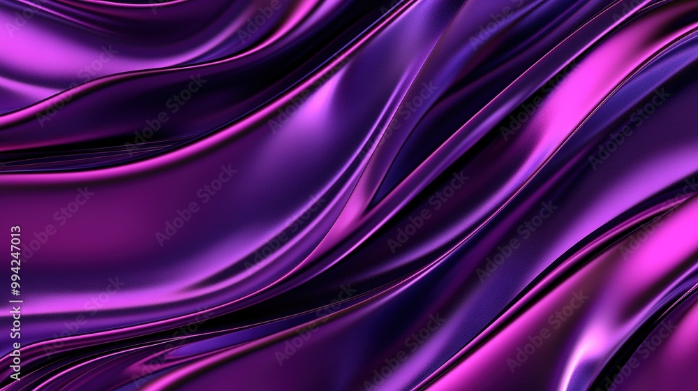 Poster a close-up of a purple and black background with wavy lines on the bottom