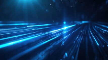 Blue light streak futuristic looping animation footage video background