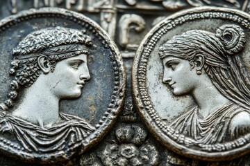 Concept of Duality and Balance created using Stock technology