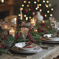Fototapeta premium Christmas Table