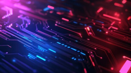 Circuit board technology modern abstract illustration tech background with space for your copy.