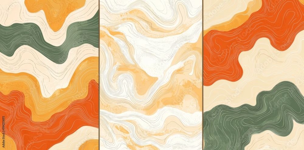 Aufkleber this collection of abstract minimalistic modern background designs was created using ai to be used a