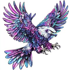 Obraz premium Various uses and designs for multicolored animal 3D for printing on t-shirts