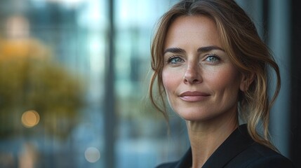 Fototapeta premium confident businesswoman presenting in a corporate meeting, showcasing her professionalism and leadership qualities through an impactful portrait