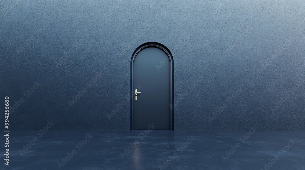 Poster interior architecture background empty arched pass 3d render