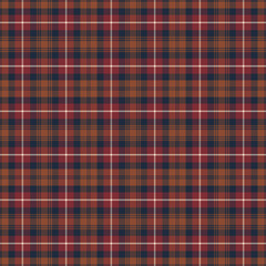 Autumn Plaid Check Seamless Pattern - Cute plaid check repeating pattern design