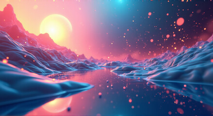 abstract christmas background with snowflakes