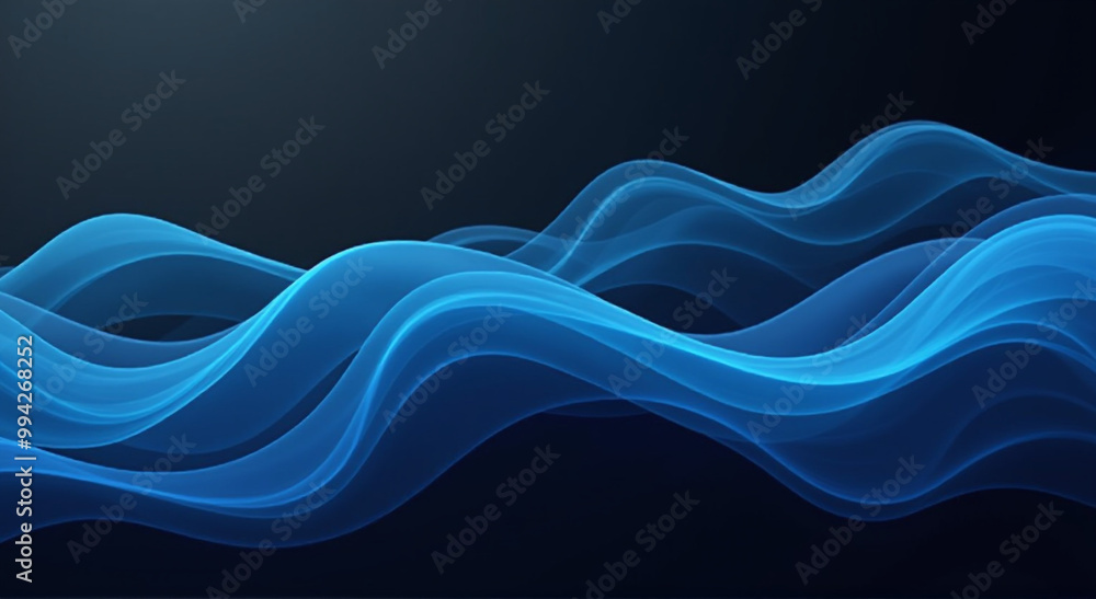 Wall mural abstract blue background