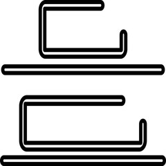 Single isolated icon with outline style icon on white background