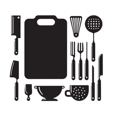 Silhouette kitchen tools 