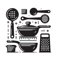 Silhouette kitchen tools 