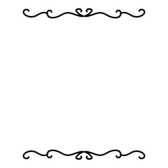 Hand Drawn Curly Frame Ornament