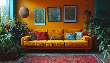 Transforming Spaces: A DIY Enthusiast&rsquo;s Dream Home Makeover, vibrant living room being renovated, with a DIY enthusiast painting walls, laying down new flooring,