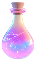 PNG Glowing Elixir Bottle bottle glowing elixir.