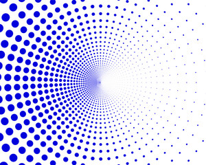 Abstract background Blue dotted lines concept vector design