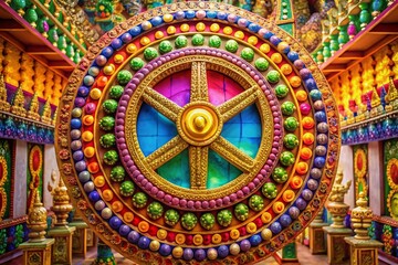 Fototapeta premium Jainism Religion Symbol Representing Peace, Non-Violence, and Spiritual Enlightenment Concept