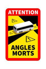 &eacute;tiquette angles morts