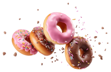 PNG Donuts confectionery sprinkles dessert.