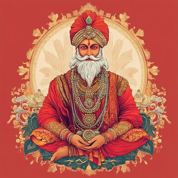 illustration of Maharaja Agrasen Jayanti