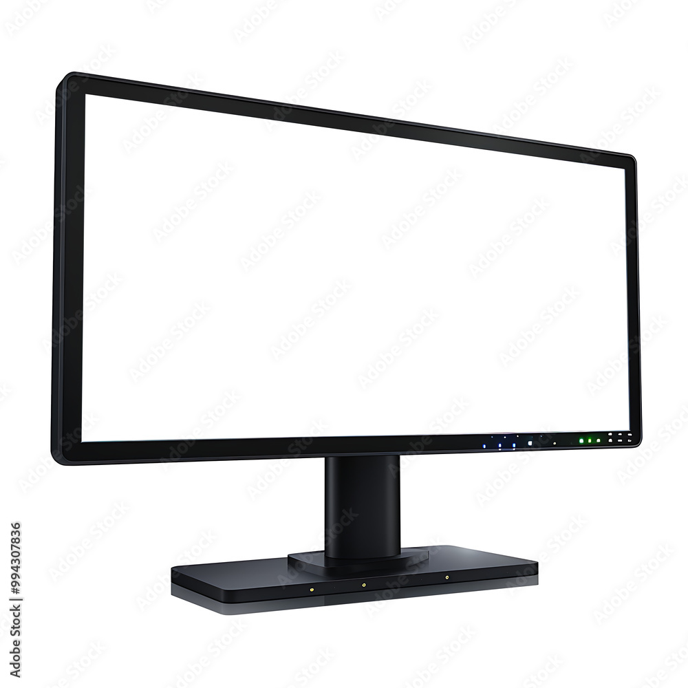 Poster detailed png cutout of an led computer monitor screen, perfect for design projects with a transparen