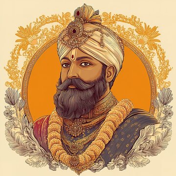 illustration of Maharaja Agrasen Jayanti