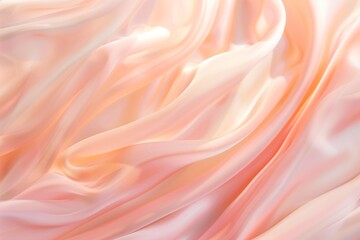 Obraz premium Silky pale pink fabric sways like a wave