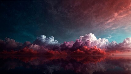 Fototapeta premium Sunny yellow flower field under vibrant sky