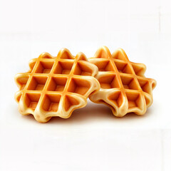 waffle on a white background